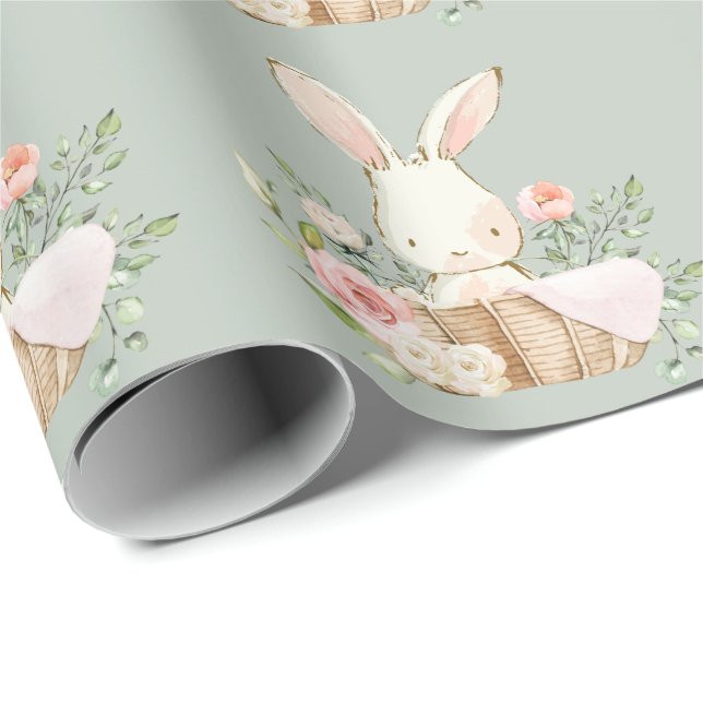 Papier Cadeau Joli Bunny (Coin rond)