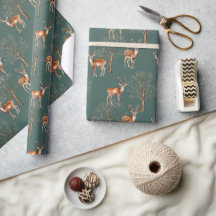 Joli cadeau de Deer Green de la faune