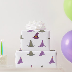 Papier Cadeau Joli cadeau Halloween sorcière casquette