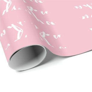 Papier Cadeau Joli Enveloppe Cadeau Rose Et Blanc