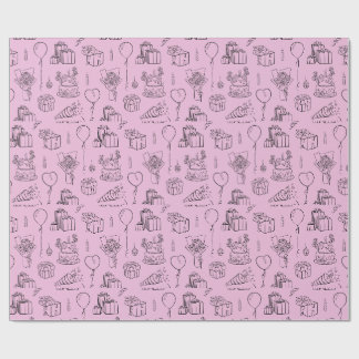 Papier Cadeau Joli Enveloppeur d'anniversaire