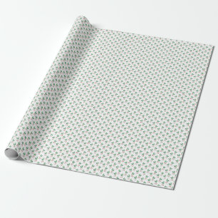Papier Cadeau Joli et simple Holly avec sur Noël beige