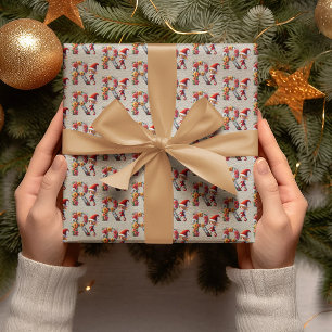 Papier Cadeau Joli lutin de Noël Lettre de fête R
