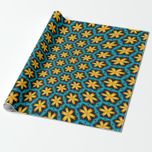 Papier Cadeau Joli Motif de fleurs Abstraites