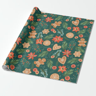Papier Cadeau Joli Motif de Noël