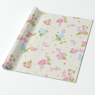Papier Cadeau Joli motif floral