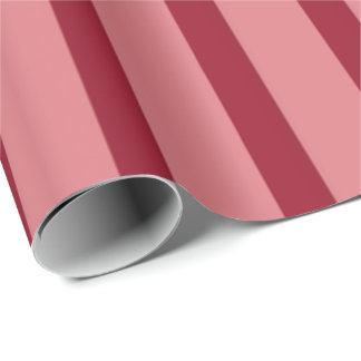 Papier Cadeau Joli Motif rose et rouge rayé