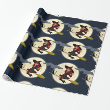 Joli papier d'enrobage de sorcière
