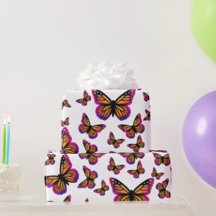 Papier Cadeau Joli papillon aquarelle élégant