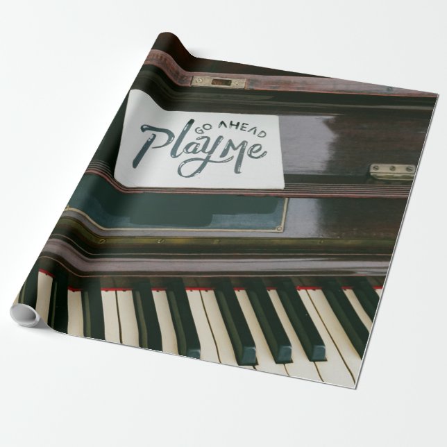 Papier Cadeau Joli piano (Déroulé)