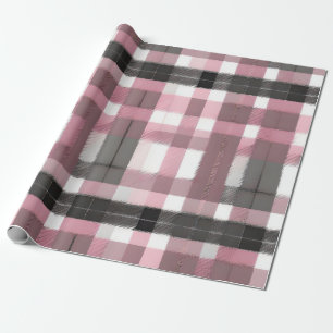 Papier Cadeau Joli rose, lavande, gris et Brown