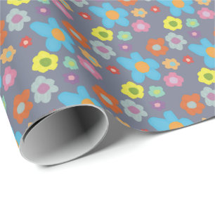 Papier Cadeau Joli style floral rétro