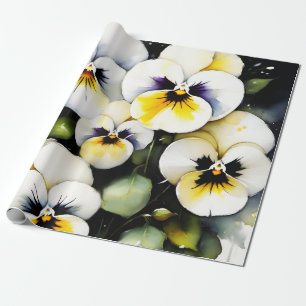 Papier Cadeau Joli tableau blanc aquarelle