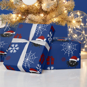 Papier Cadeau Jolie araignée de Noël personnalisée
