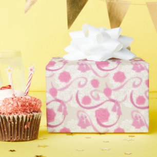 Papier Cadeau Jolie en rose 