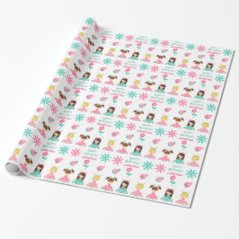 Papier Cadeau Jolie fille Ladybug Anniversaire personnalisé