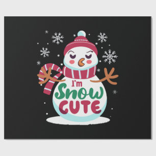 Papier Cadeau Jolie neige ! Embrasser le charme hivernal de Noël