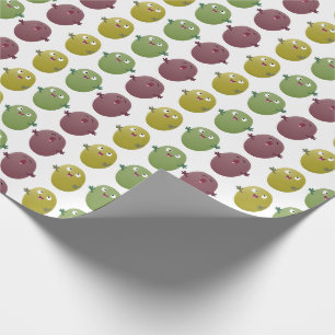 Papier Cadeau Jolie olives joyeux chantant dessin animé
