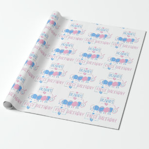 Papier Cadeau Jolie Personnalisée Enfants Doodle Worm Draw Anniv