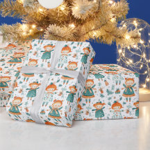 Jolie petite fille de Noël motif
