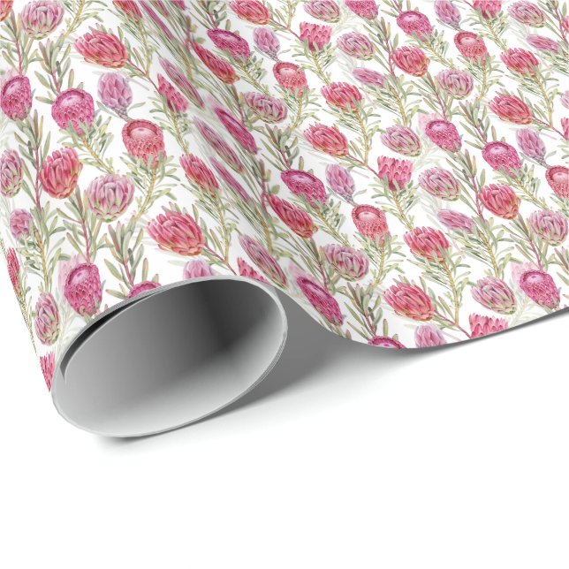 Papier Cadeau Jolie Protea Design 2 enveloppes cadeaux (Coin rond)