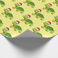 Jolie tortue en chapeau de Père Noël