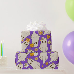Papier Cadeau Jolis fantômes Halloween 