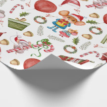 Jolis Souris de Noël à l'aquarelle