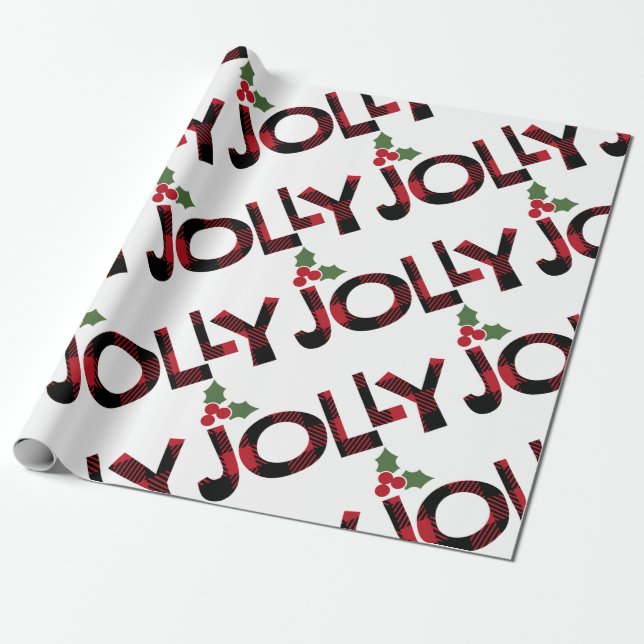 Papier Cadeau Jolly Christmas (Déroulé)