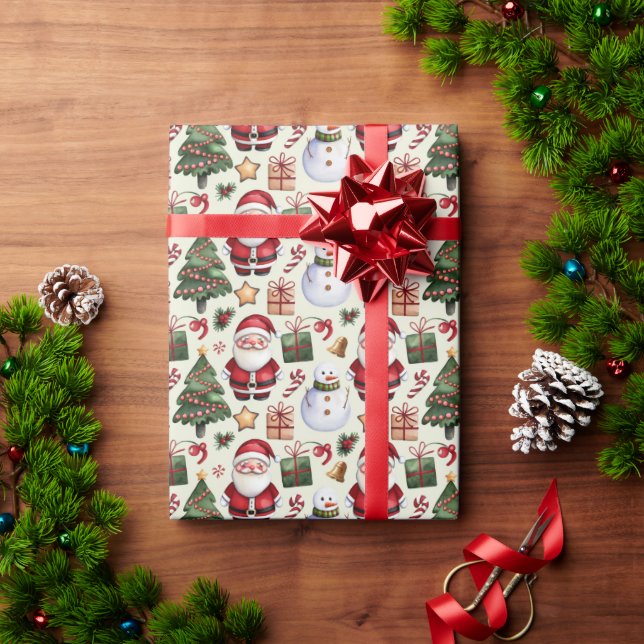 Papier Cadeau Jolly Kawaii (Cadeau de vacances)