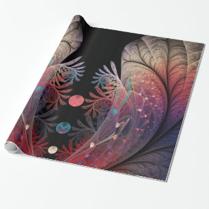 Papier Cadeau Jonglage Abstrait Moderne Fantaisie Art Fractal