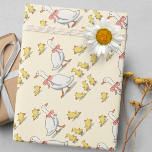 Papier Cadeau Jouer Jaune Ducky New Baby Celebration