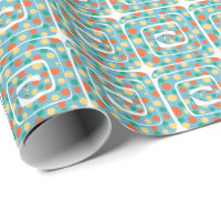 Jouer Polka Dot Bleu Et Orange Serpent Abstrait