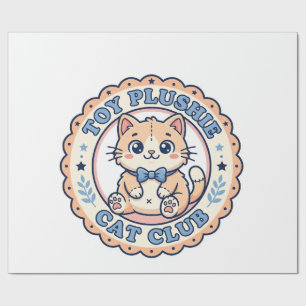 Papier Cadeau Jouet Peluche Chat Mignon Chat T-Shirt Design - Jo
