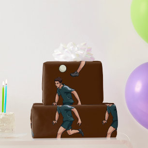 Papier Cadeau Joueur de football