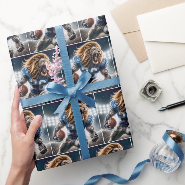Papier Cadeau Joueur de football Fierce Detroit Lion #26 (Cadeaux)