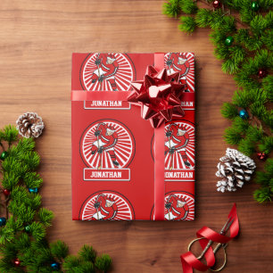 Papier Cadeau Joueur de hockey d'ice