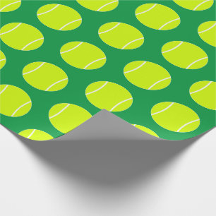 Papier Cadeau Joueur de tennis ou entraîneur balles de tennis et