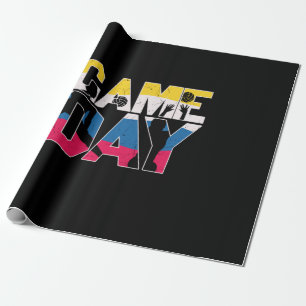 Papier Cadeau Joueur de volley-ball Volleyball de jour de matc