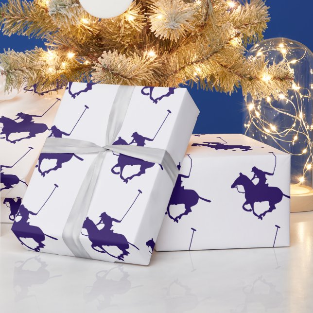 Papier Cadeau Joueur Polo (Vacances)