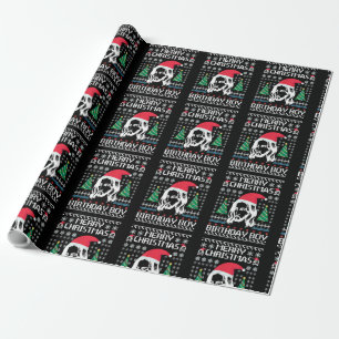 Papier Cadeau Jour d'anniversaire de Jésus laide de Noël