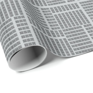 Papier Cadeau Jour de mariage, Papier d'enveloppement argent-cad