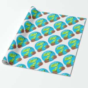 Papier Cadeau jour des terres africain heureux