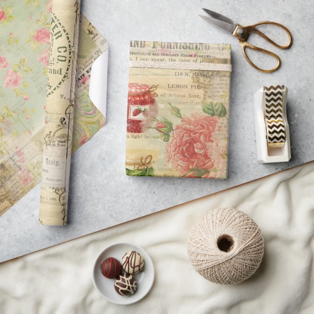 Papier Cadeau Journal papier vintage (Artisanat)
