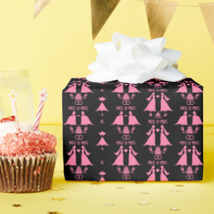 Papier Cadeau Journée de mariage des filles gays