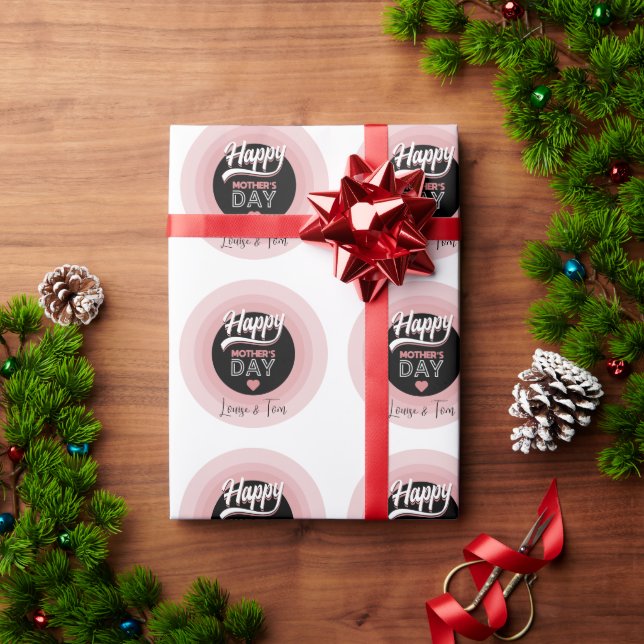 Papier Cadeau Joyeuse fête des mères (Cadeau de vacances)