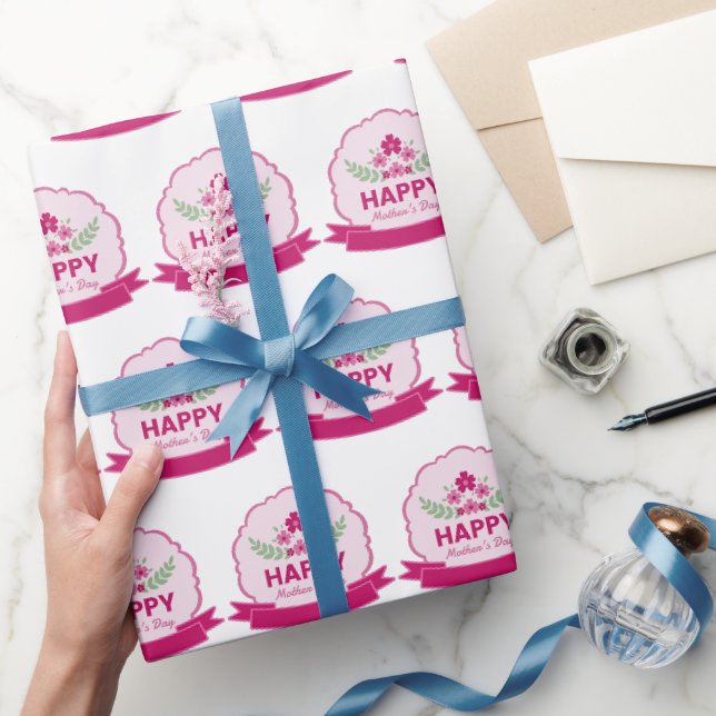 Papier Cadeau Joyeuse fête des mères (Cadeaux)