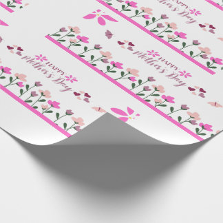 Papier Cadeau Joyeuse fête des Mères conception multi couleurs