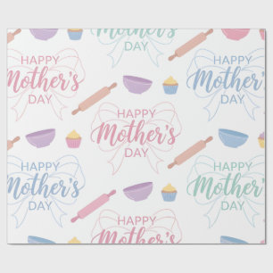 Papier Cadeau-Joyeuse Fête des Mères Papier Cadeau
