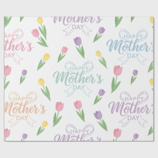Papier Cadeau-Joyeuse Fête des Mères Papier Cadeau